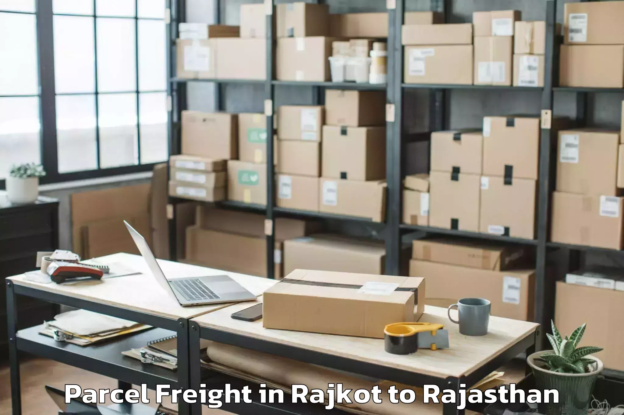 Rajkot to Nawalgarh Parcel Freight Booking